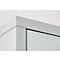 Armoire à vêtements, 2 portes, L 600 x H 1800 mm, pieds inclus, serrure à loquet rotatif, gris clair
