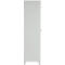 Armoire à vêtements, 2 portes, L 600 x H 1800 mm, pieds inclus, serrure à loquet rotatif, gris clair