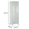 Armoire à vêtements, 2 portes, L 600 x H 1800 mm, pieds inclus, serrure à loquet rotatif, gris clair