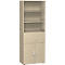 Armoire combinée à dossiers suspendus ALICANTE, 6 HC, l. 800 mm, coloris érable