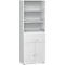 Armoire combinée à dossiers suspendus ALICANTE, 6 HC, l. 800 mm, gris clair