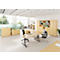 Armoire combinée Breno, avec 4 tiroirs &amp; élément d'étagère, 6 HC, L 400 x P 420 x H 2156 mm, panneau de particules, érable/érable
