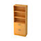 Armoire combinée TARVIS, 5 HC, 2 étagères + 2 tiroirs à DS verrouillables, l. 800 x P 420 x H 2004 mm, décor hêtre