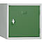 Armoire cube en métal verrouillable, 380 mm, corps gris, porte vert RAL 6011