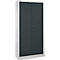 Armoire d'atelier - équipée de bacs - l. 950 x P 400 x H 1935 mm - 6 étagères - gris clair et gris anthracite