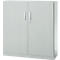 Armoire de bureau, 3OH, verrouillable, avec portes en applique, L 1200 mm, gris clair