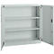 Armoire de bureau, 3OH, verrouillable, avec portes en applique, L 1200 mm, gris clair