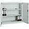 Armoire de bureau, 3OH, verrouillable, avec portes en applique, L 1200 mm, gris clair
