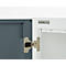 Armoire de bureau, 3OH, verrouillable, avec portes en applique, L 800 mm, gris basalte/blanc trafic