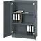 Armoire de bureau, 3OH, verrouillable, avec portes en applique, L 800 mm, gris basalte