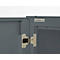 Armoire de bureau, 3OH, verrouillable, avec portes en applique, L 800 mm, gris basalte