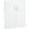 Armoire de bureau, 3OH, verrouillable, avec portes en applique, L 950 mm, blanc trafic