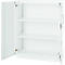 Armoire de bureau, 3OH, verrouillable, avec portes en applique, L 950 mm, blanc trafic
