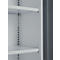 Armoire de bureau, 3OH, verrouillable, avec portes en applique, L 950 mm, gris basalte/alu blanc