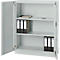Armoire de bureau, 3OH, verrouillable, avec portes en applique, L 950 mm, gris clair