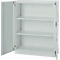 Armoire de bureau, 3OH, verrouillable, avec portes en applique, L 950 mm, gris clair