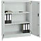 Armoire de bureau, 3OH, verrouillable, avec portes en applique, L 950 mm, gris clair