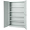 Armoire de bureau, 5 HC, verrouillable, avec portes en applique, L 1200 mm, gris clair