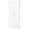 Armoire de bureau, 5 HC, verrouillable, avec portes en applique, L 800 mm, blanc trafic