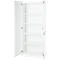 Armoire de bureau, 5 HC, verrouillable, avec portes en applique, L 800 mm, blanc trafic