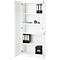 Armoire de bureau, 5 HC, verrouillable, avec portes en applique, L 800 mm, blanc trafic