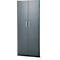 Armoire de bureau, 5 HC, verrouillable, avec portes en applique, L 800 mm, gris basalte/blanc trafic