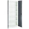 Armoire de bureau, 5 HC, verrouillable, avec portes en applique, L 800 mm, gris basalte/blanc trafic