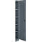 Armoire de bureau, 5 HC, verrouillable, avec portes en applique, L 800 mm, gris basalte