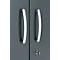 Armoire de bureau, 5 HC, verrouillable, avec portes en applique, L 800 mm, gris basalte