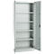 Armoire de bureau, 5 HC, verrouillable, avec portes en applique, L 800 mm, gris clair