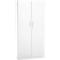 Armoire de bureau, 5 HC, verrouillable, avec portes en applique, L 950 mm, blanc trafic