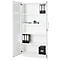 Armoire de bureau, 5 HC, verrouillable, avec portes en applique, L 950 mm, blanc trafic