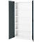 Armoire de bureau, 5 HC, verrouillable, avec portes en applique, L 950 mm, gris basalte/blanc trafic