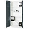 Armoire de bureau, 5 HC, verrouillable, avec portes en applique, L 950 mm, gris basalte/blanc trafic
