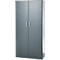 Armoire de bureau, 5 HC, verrouillable, avec portes en applique, L 950 mm, gris basalte