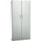 Armoire de bureau, 5 HC, verrouillable, avec portes en applique, L 950 mm, gris clair