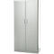 Armoire de bureau, 5 HC, verrouillable, avec portes en applique, L 950 mm, gris clair