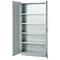 Armoire de bureau, 5 HC, verrouillable, avec portes en applique, L 950 mm, gris clair