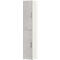 Armoire de bureau TEMPIO, en bois, 2 portes, 6 OH, L 400 x P 340 x H 2130 mm, blanc/béton