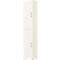 Armoire de bureau TEMPIO, en bois, 2 portes, 6 OH, L 400 x P 340 x H 2130 mm, blanc/blanc