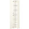 Armoire de bureau TEMPIO, en bois, 2 portes, 6 OH, L 400 x P 340 x H 2130 mm, blanc/blanc
