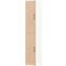 Armoire de bureau TEMPIO, en bois, 2 portes, 6 OH, L 400 x P 340 x H 2130 mm, blanc/chêne Sonoma