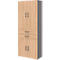 Armoire de bureau TEMPIO, en bois, 4 portes, 2 tiroirs, 6 OH, L 800 x P 340 x H 2130 mm, anthracite/chêne caryer