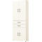Armoire de bureau TEMPIO, en bois, 4 portes, 2 tiroirs, 6 OH, L 800 x P 340 x H 2130 mm, blanc/blanc