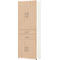 Armoire de bureau TEMPIO, en bois, 4 portes, 2 tiroirs, 6 OH, L 800 x P 340 x H 2130 mm, blanc/chêne Sonoma