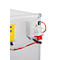Armoire de charge à accu CEMO Premium Plus 8/10, triphasée, affichage de la température intérieure, verrouillage de porte LockEX, détecteur de fumée à commande électrique, alarme acoustique, ventilée, avec pieds d'empilage, L 950 x P 660 x H 1110 ...