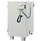 Armoire de charge CEMO à accu Premium 8/10, monophasée, verrouillage de porte LockEX, détecteur de fumée à commande électrique, alarme acoustique, ventilée, avec pieds d'empilage, L 890 x P 660 x H 1110 mm, gris clair/orange pur
