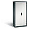 Armoire de charge de batterie Basic de C+P avec portes en tôle pleine, H 1950 x L 930 x P 500 mm, anthracite/gris clair