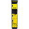 Borne de recharge jaune et noir avec le mot "LOXXER".