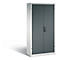 Armoire de charge sur batterie Basic de C+P avec portes en tôle pleine, H 1950 x L 930 x P 500 mm, gris clair/anthracite
